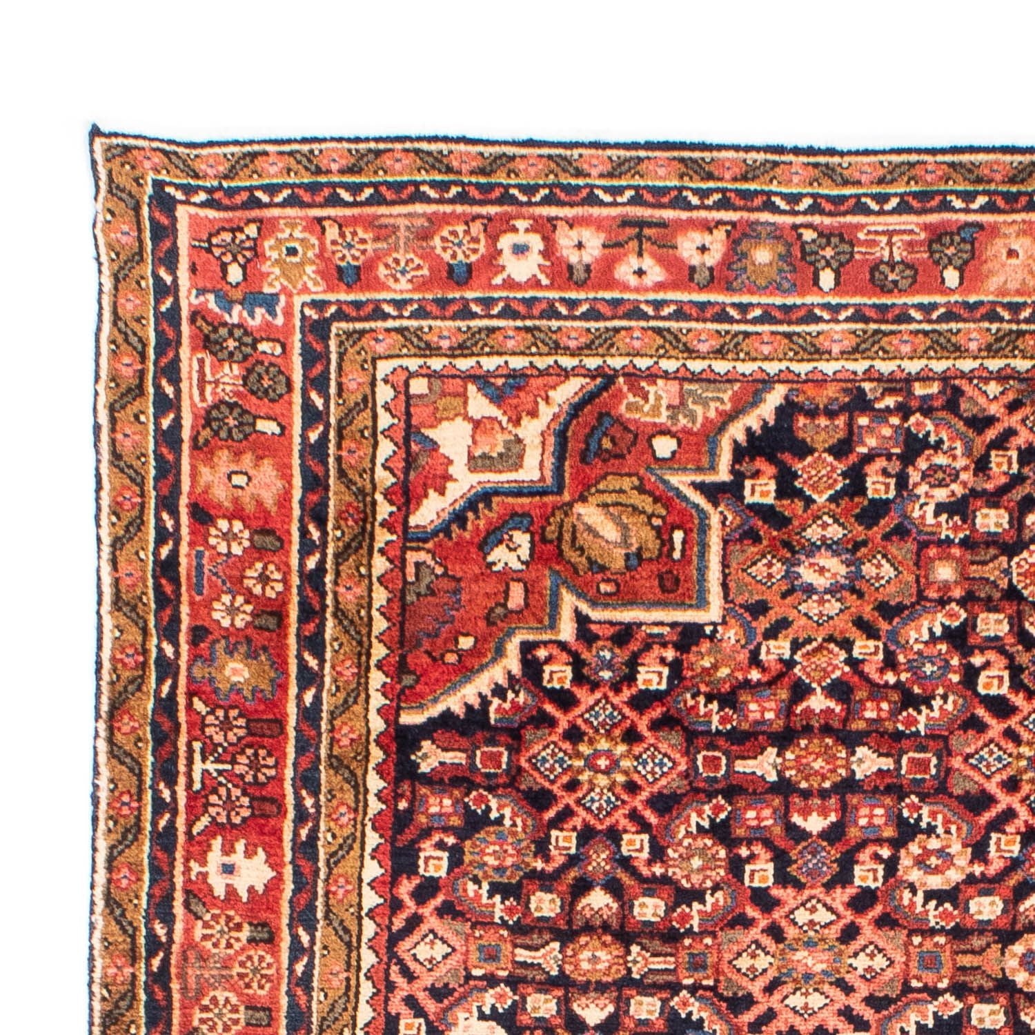 Alfombra persa - Nómada - 215 x 153 cm - azul oscuro
