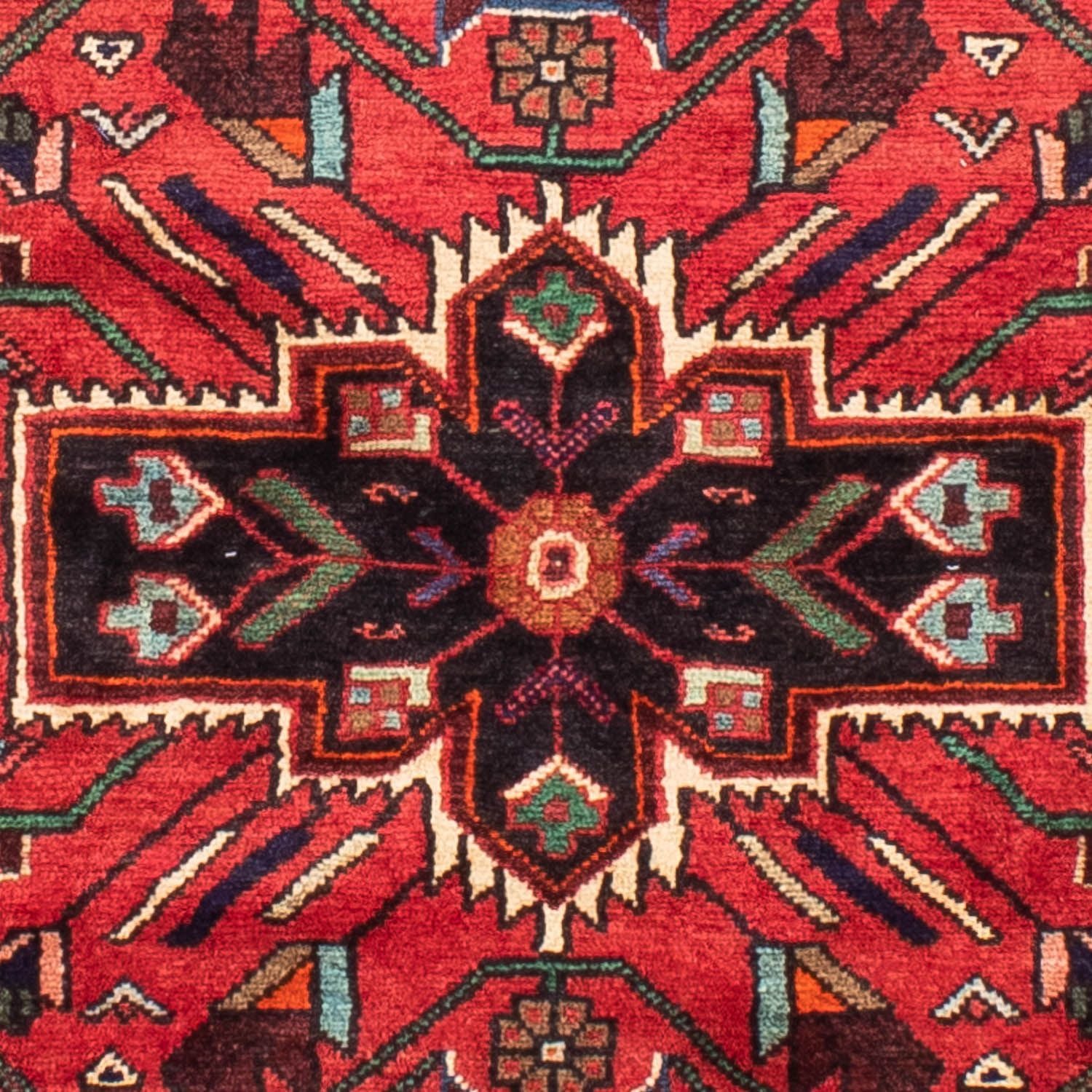 Alfombra persa - Nómada - 212 x 130 cm - rojo oscuro
