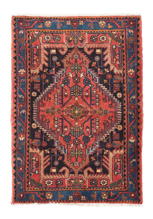 Alfombra persa - Nómada - 120 x 88 cm - rojo claro