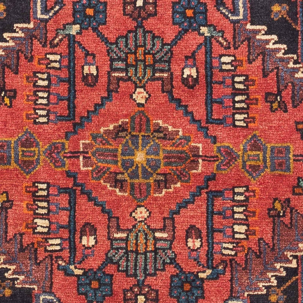 Alfombra persa - Nómada - 120 x 88 cm - rojo claro