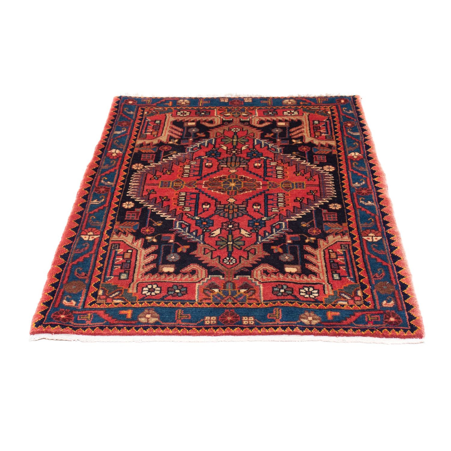 Alfombra persa - Nómada - 120 x 88 cm - rojo claro