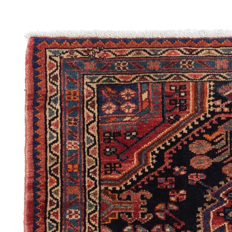 Alfombra persa - Nómada - 130 x 88 cm - azul oscuro