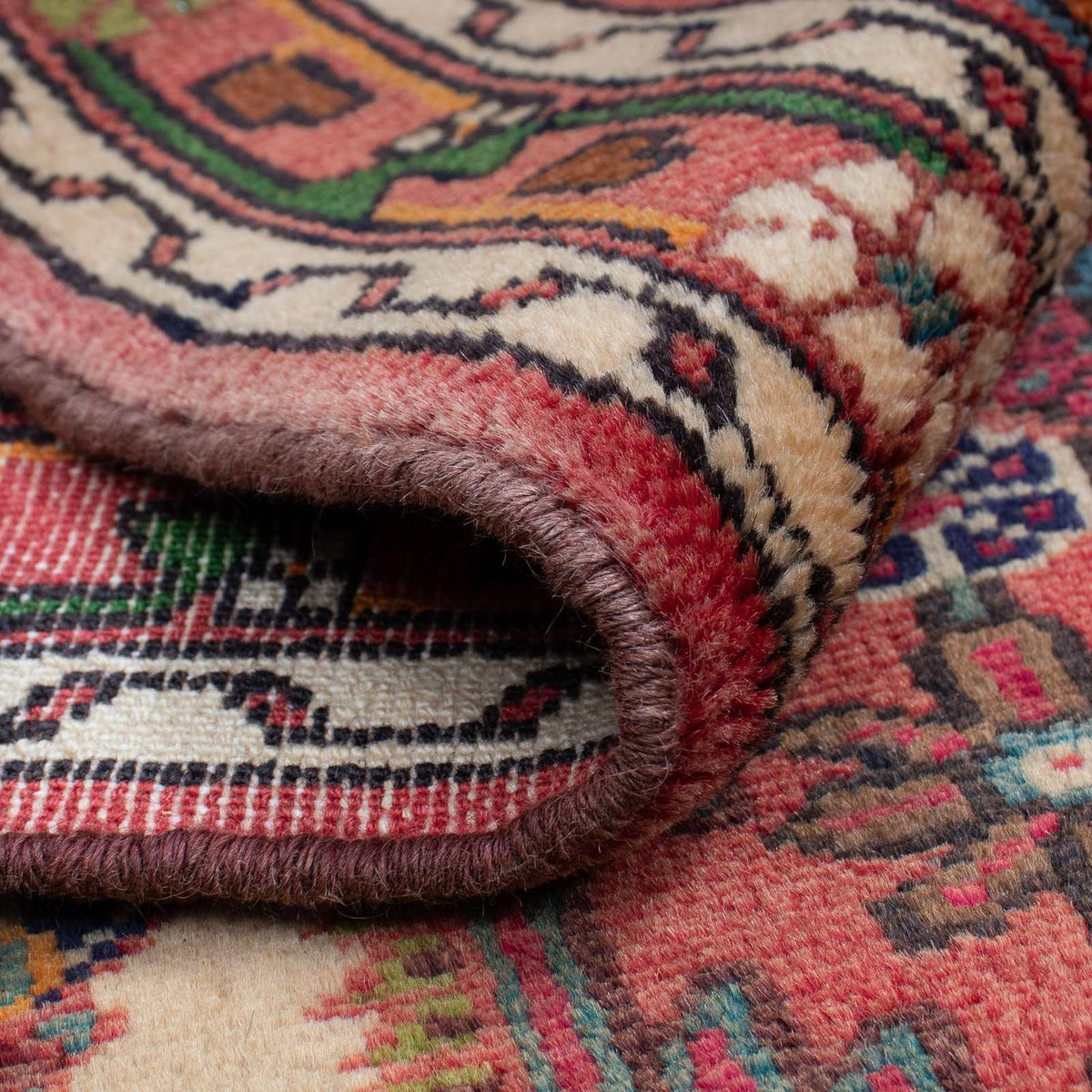 Alfombra persa - Nómada - 130 x 92 cm - rojo claro
