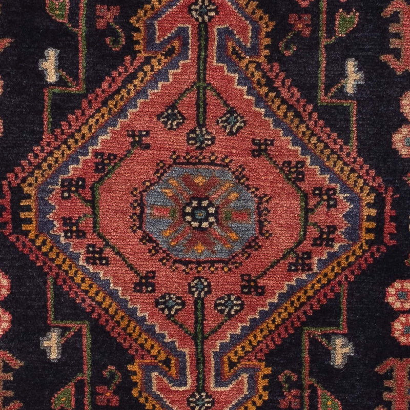 Alfombra persa - Nómada - 125 x 87 cm - azul oscuro