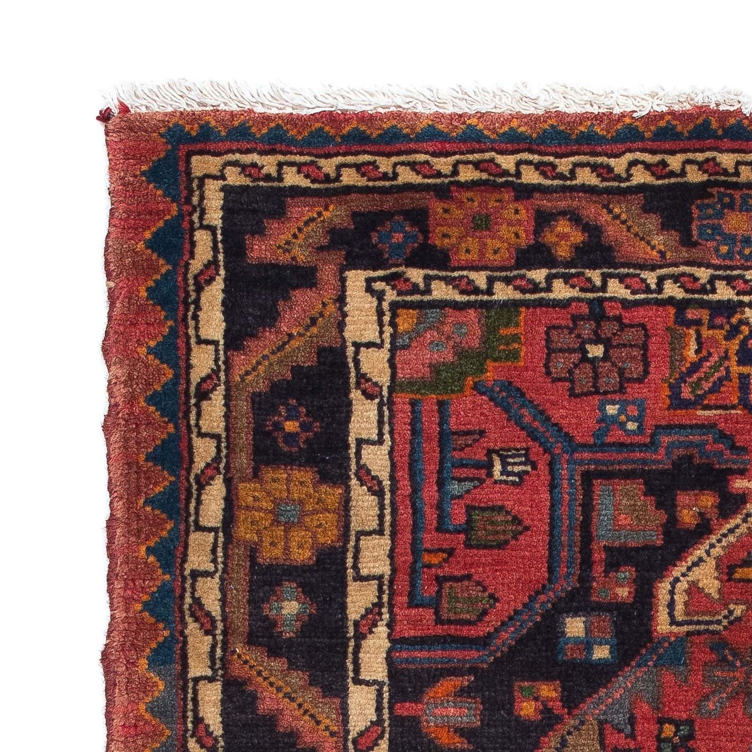 Alfombra persa - Nómada - 120 x 85 cm - rojo oscuro