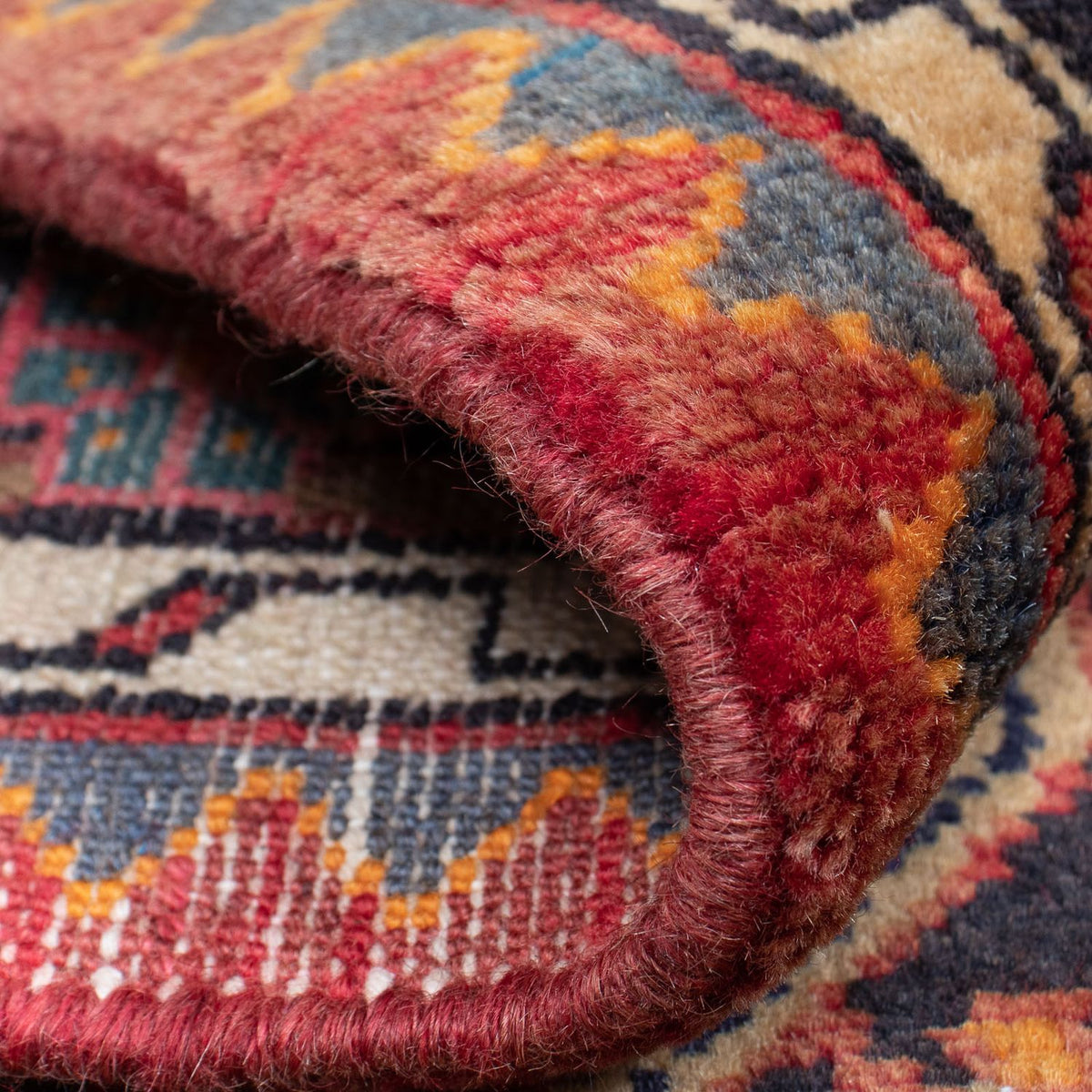 Alfombra persa - Nómada - 120 x 85 cm - rojo oscuro