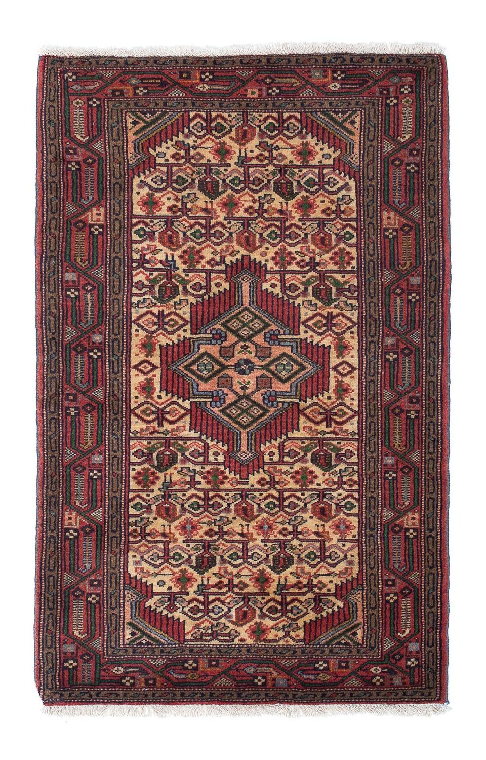 Alfombra persa - Nómada - 133 x 82 cm - beige
