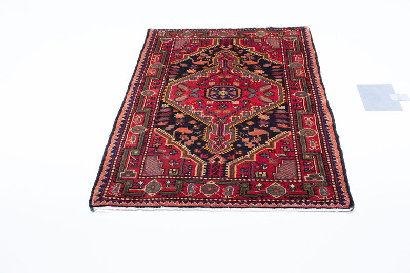 Alfombra persa - Nómada - 134 x 88 cm - azul oscuro