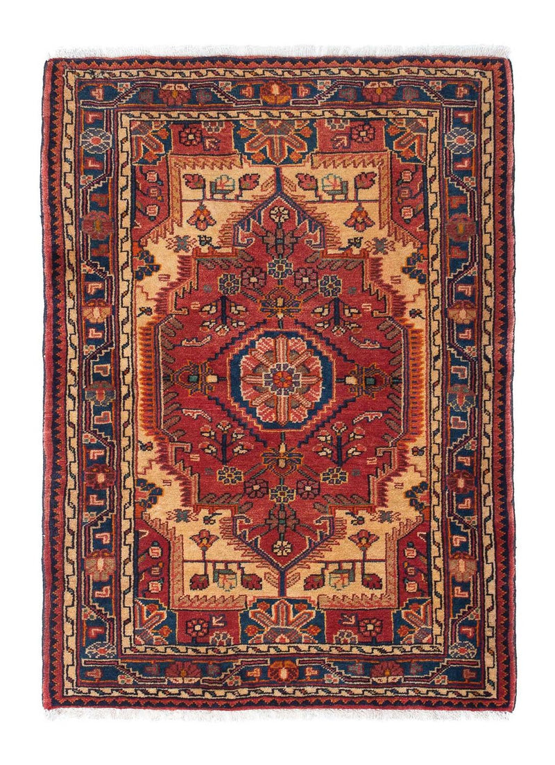 Alfombra persa - Nómada - 124 x 90 cm - rojo