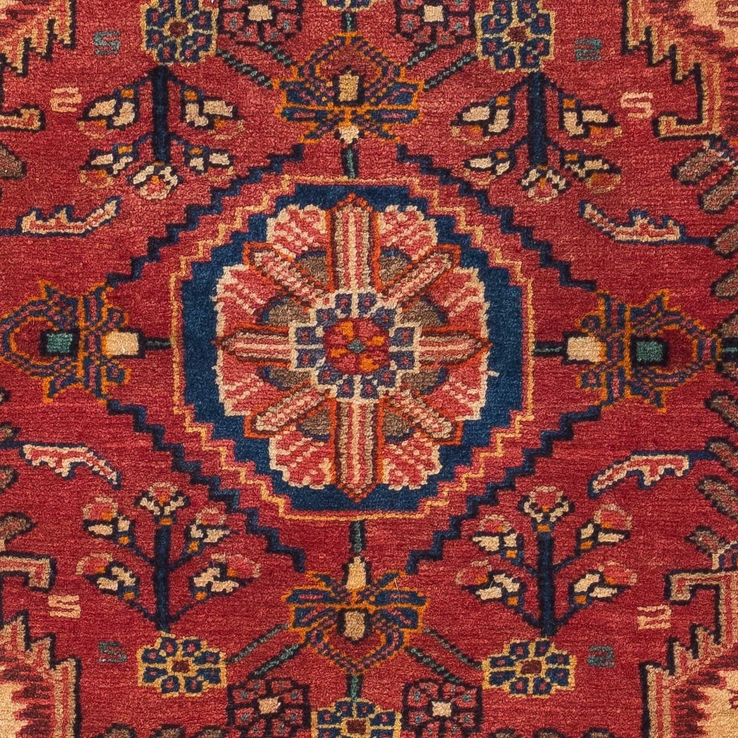 Alfombra persa - Nómada - 124 x 90 cm - rojo