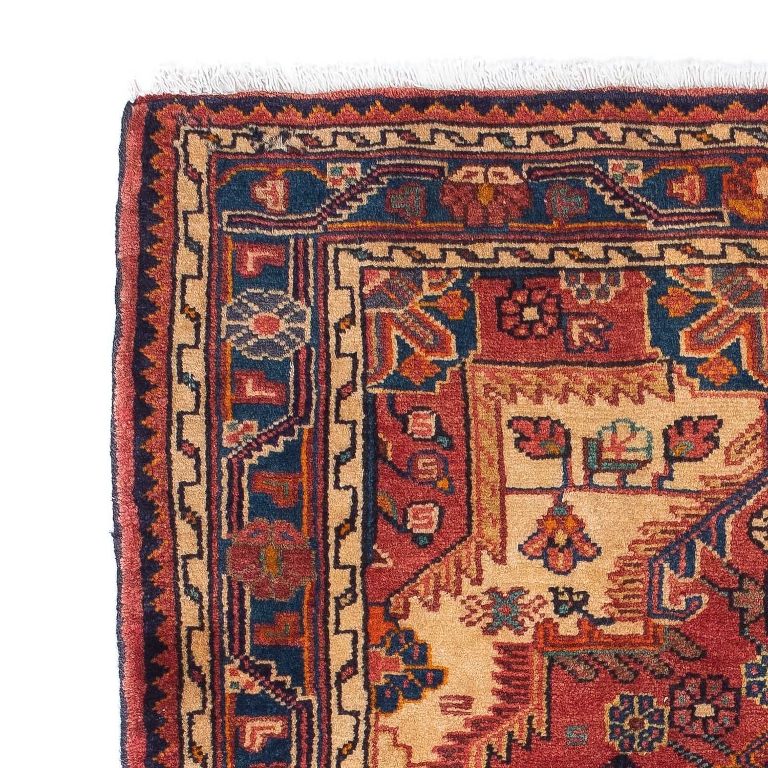 Alfombra persa - Nómada - 124 x 90 cm - rojo