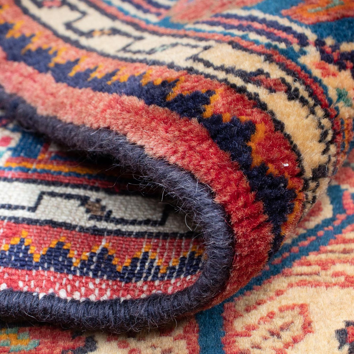 Alfombra persa - Nómada - 124 x 90 cm - rojo