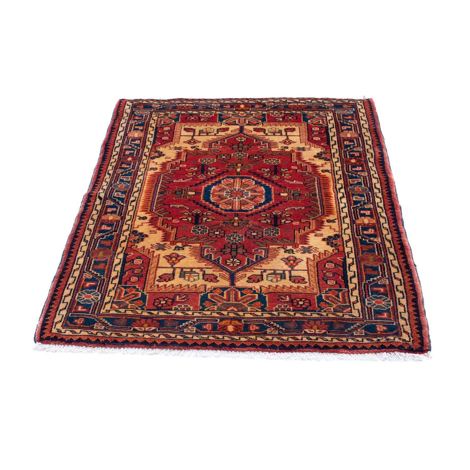 Alfombra persa - Nómada - 124 x 90 cm - rojo