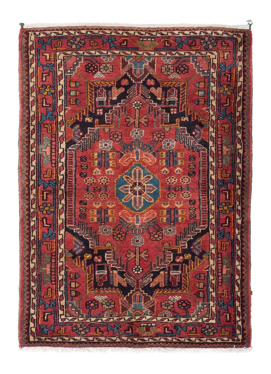 Alfombra persa - Nómada - 130 x 90 cm - rojo