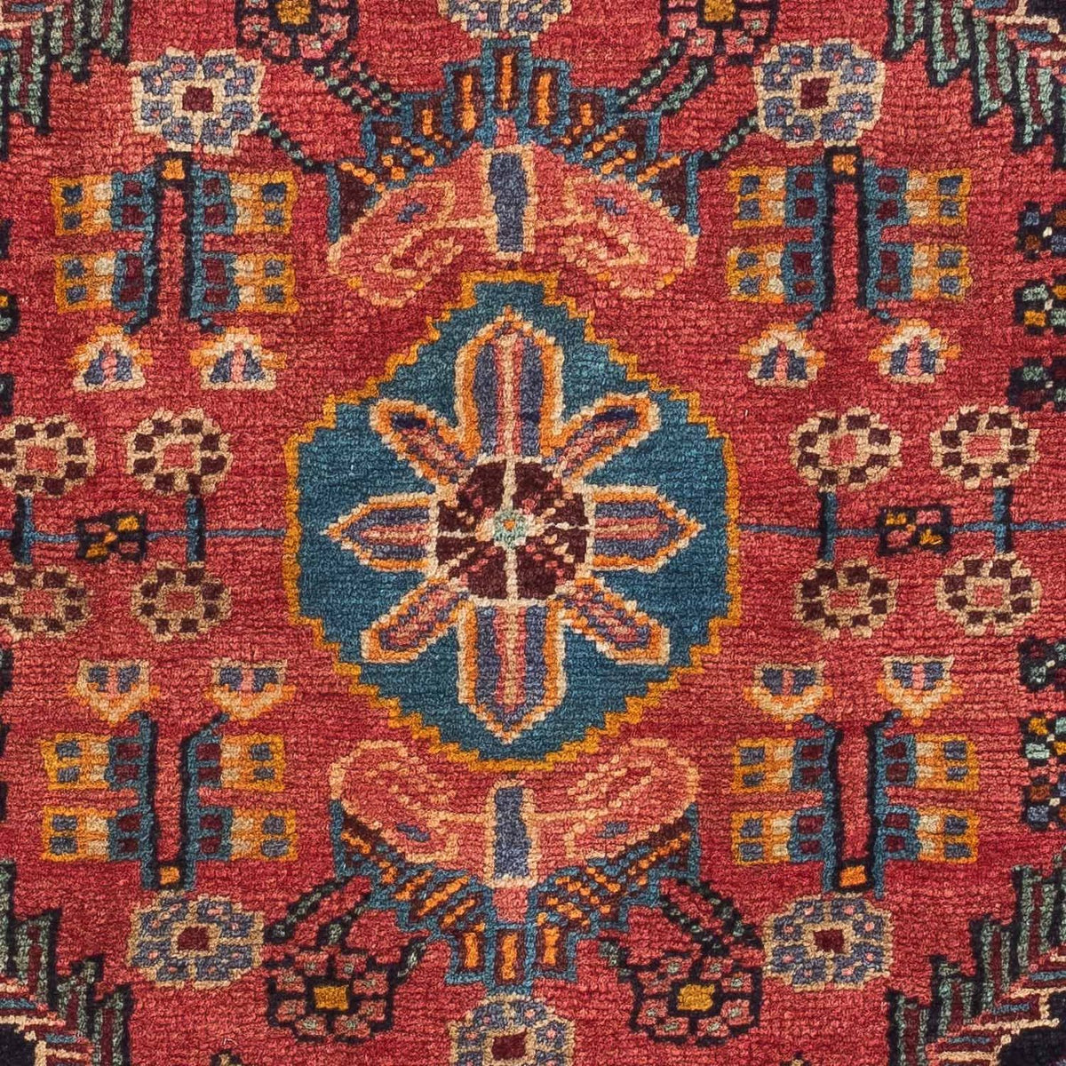 Alfombra persa - Nómada - 130 x 90 cm - rojo