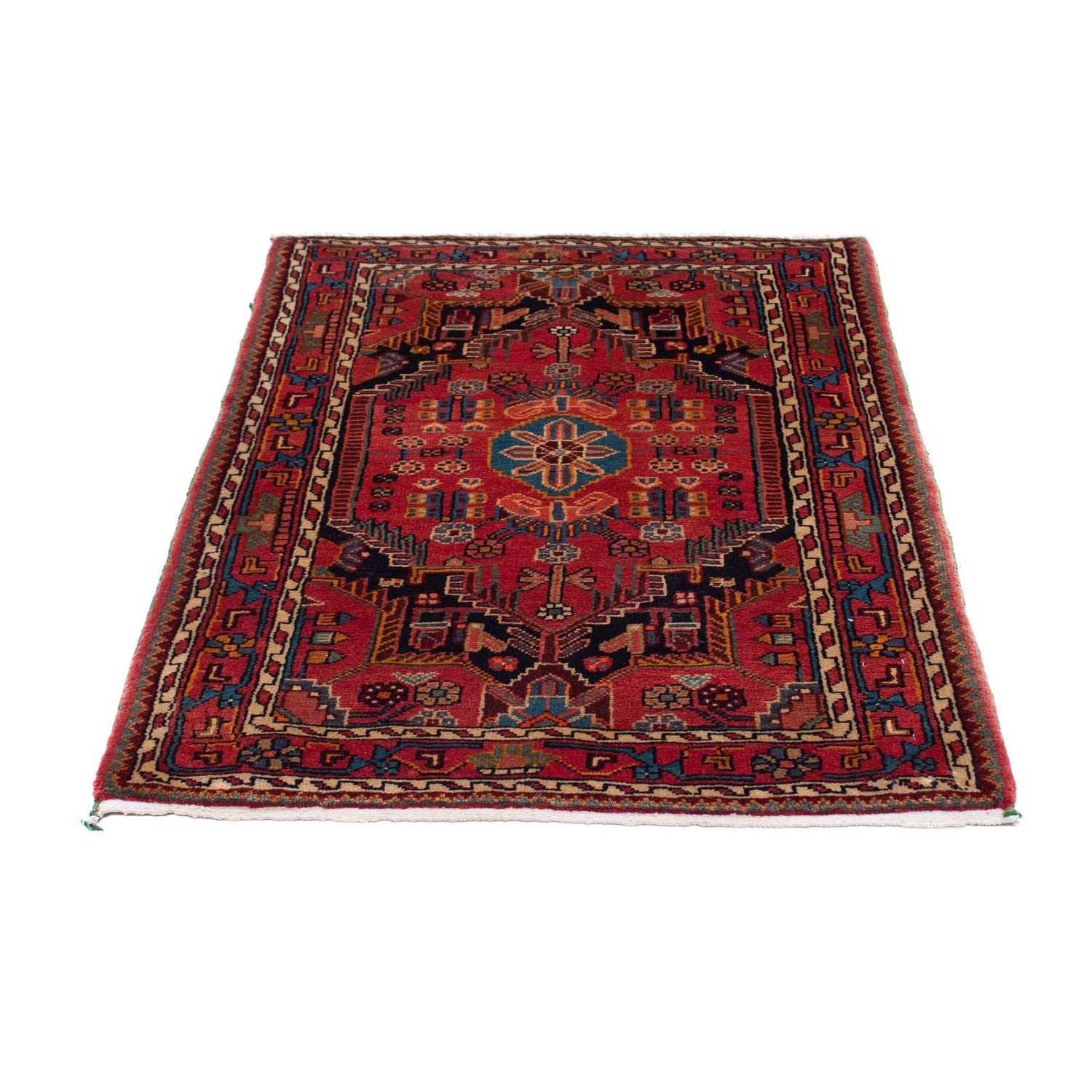Alfombra persa - Nómada - 130 x 90 cm - rojo