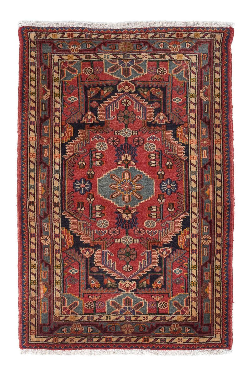 Alfombra persa - Nómada - 136 x 91 cm - rojo