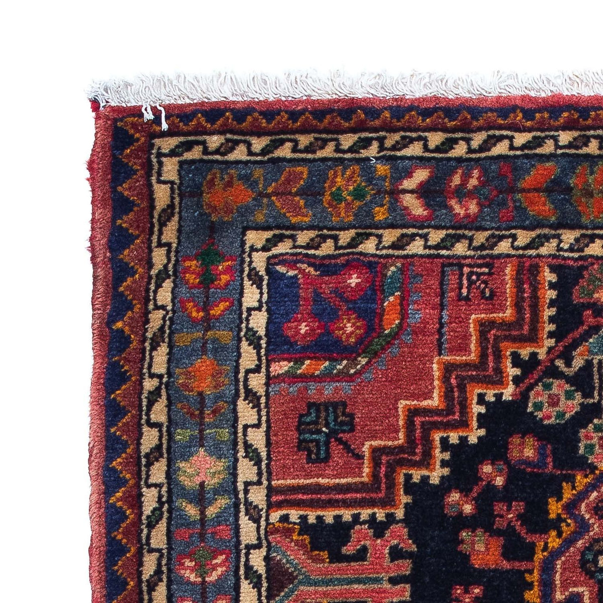 Alfombra persa - Nómada - 128 x 86 cm - azul oscuro