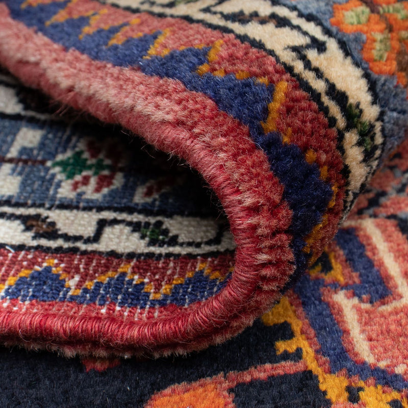 Alfombra persa - Nómada - 128 x 86 cm - azul oscuro