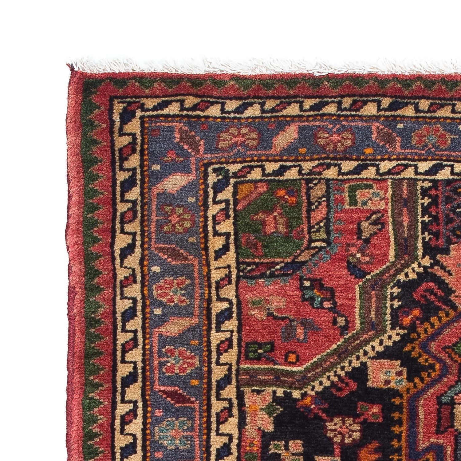 Alfombra persa - Nómada - 122 x 82 cm - rojo claro