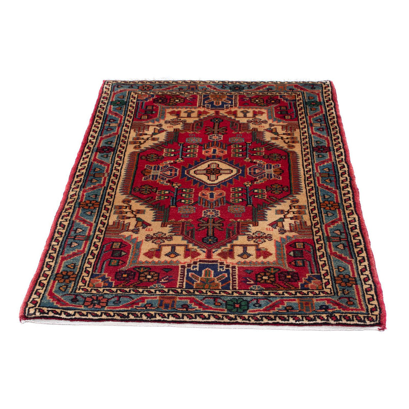 Alfombra persa - Nómada - 125 x 83 cm - rojo oscuro