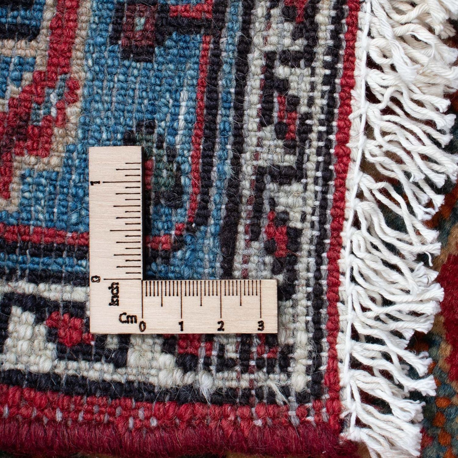 Alfombra persa - Nómada - 125 x 83 cm - rojo oscuro