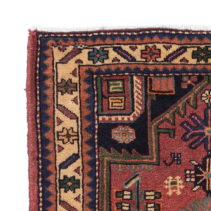 Alfombra persa - Nómada - 120 x 86 cm - rojo oscuro