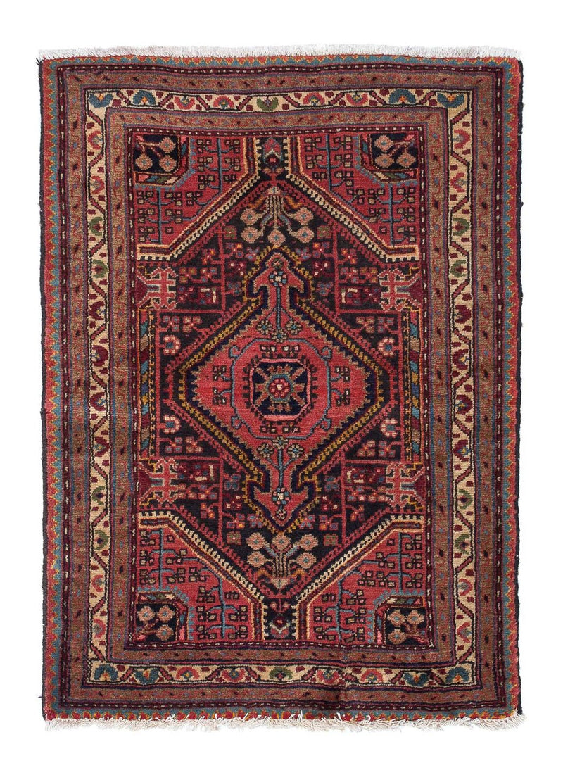 Alfombra persa - Nómada - 115 x 83 cm - rojo claro