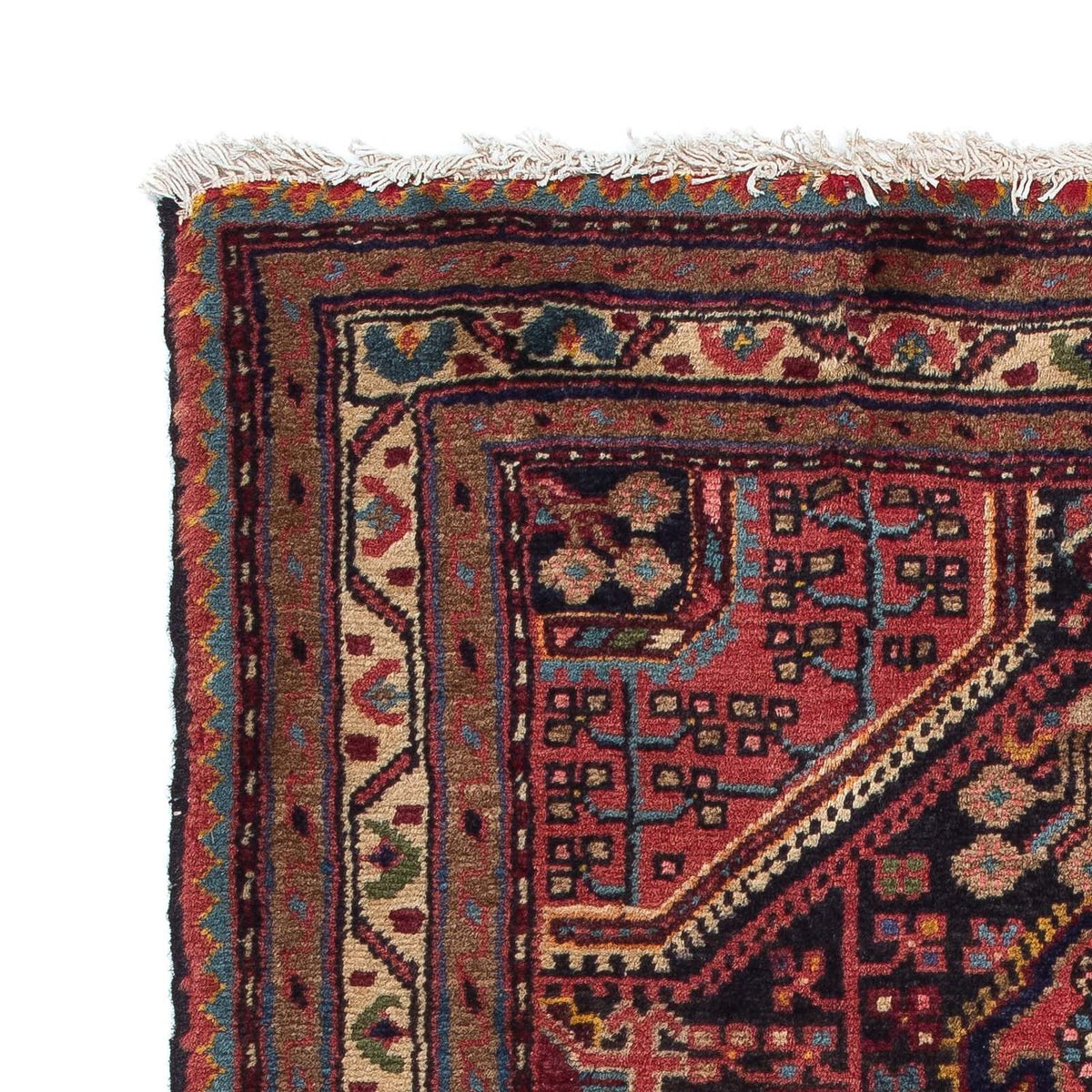 Alfombra persa - Nómada - 115 x 83 cm - rojo claro