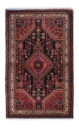 Alfombra persa - Nómada - 130 x 85 cm - azul oscuro