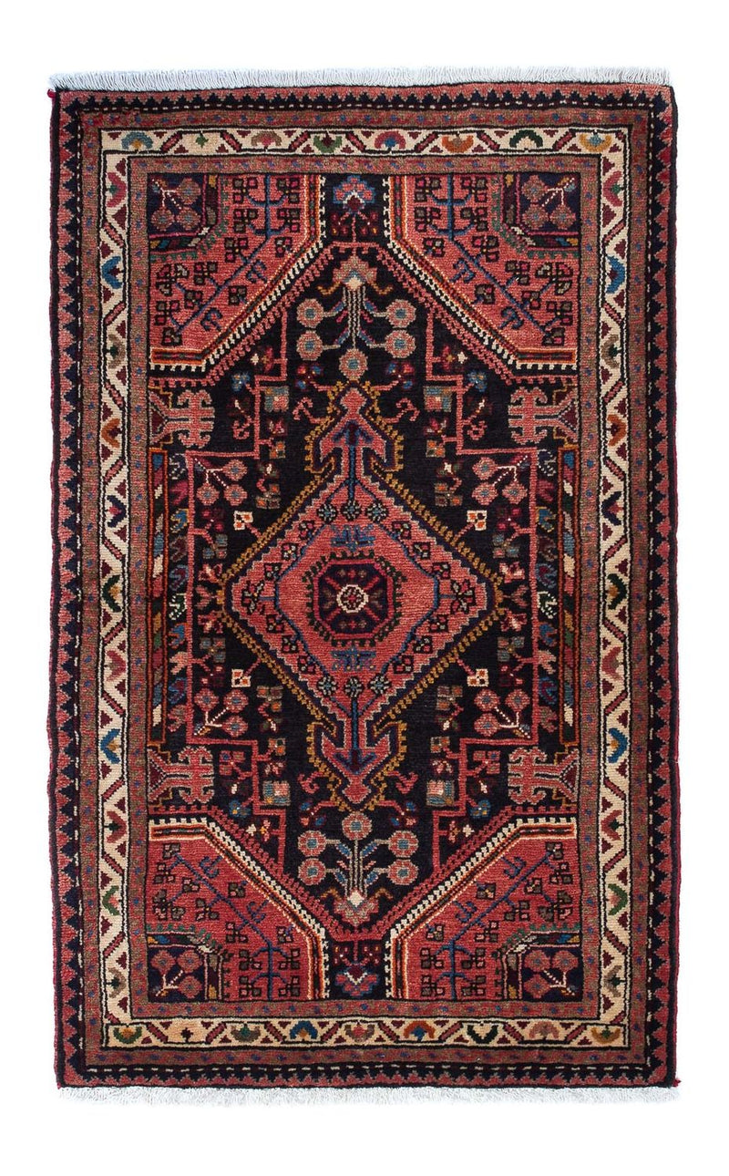 Alfombra persa - Nómada - 130 x 85 cm - azul oscuro