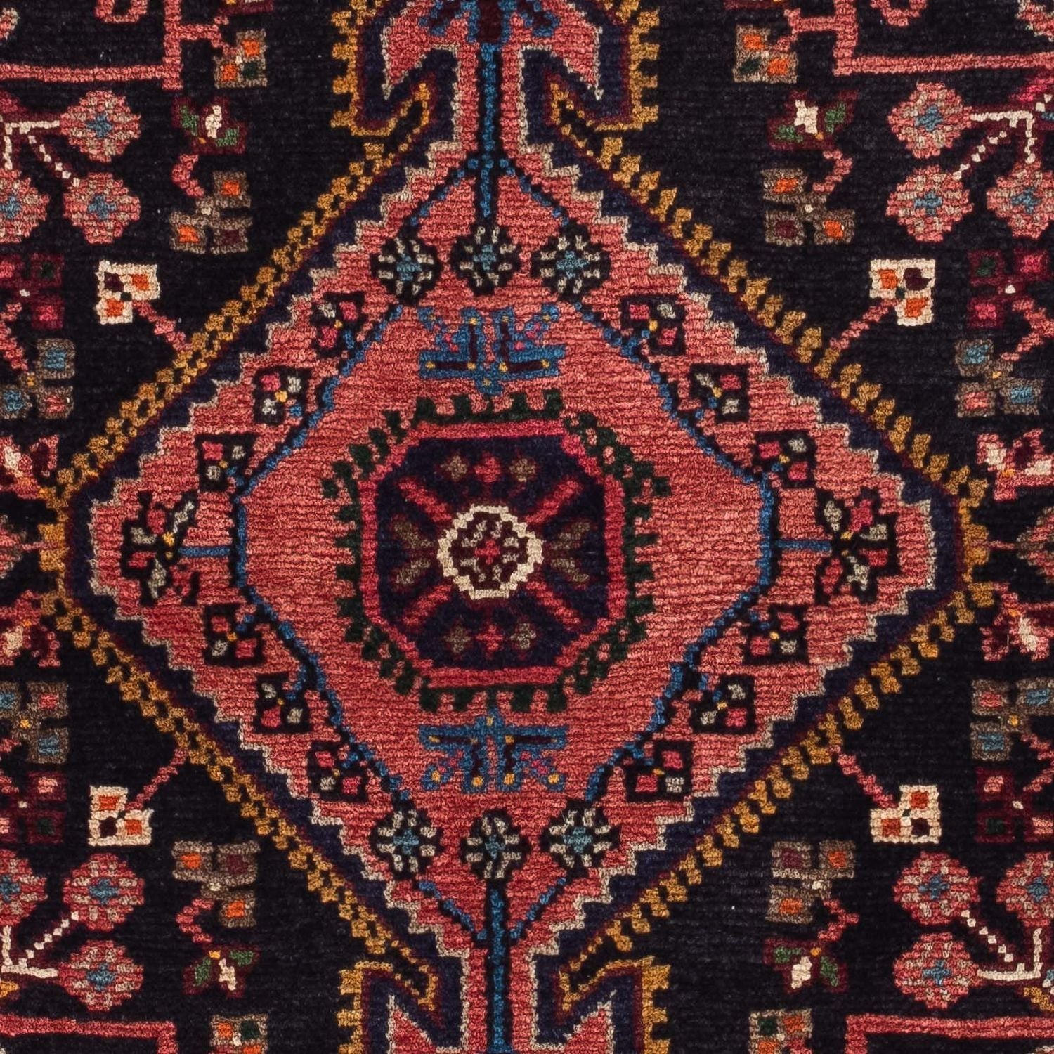 Alfombra persa - Nómada - 130 x 85 cm - azul oscuro