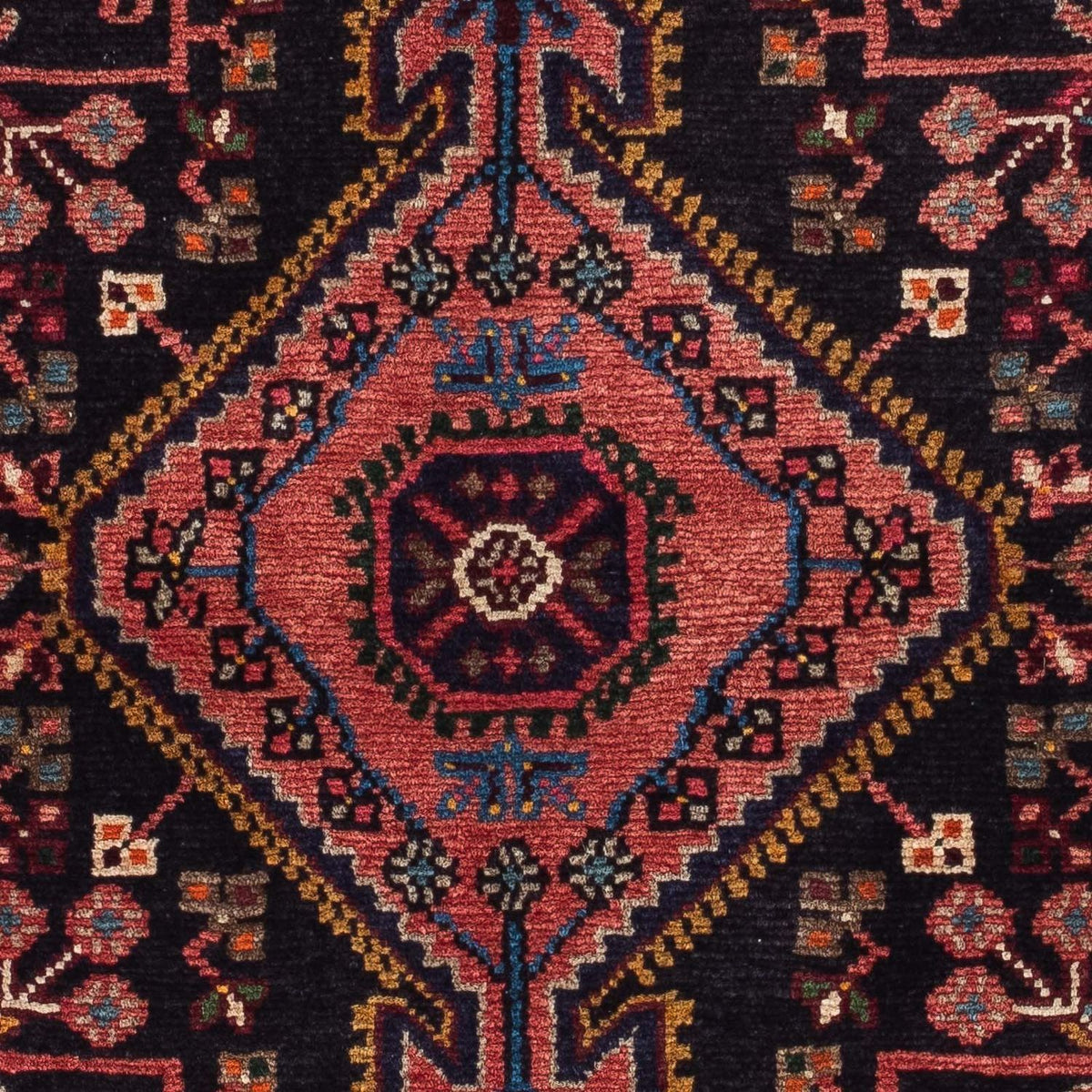 Alfombra persa - Nómada - 130 x 85 cm - azul oscuro
