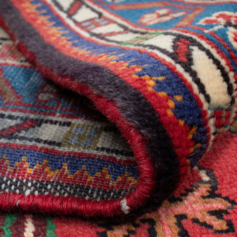 Alfombra persa - Nómada - 133 x 90 cm - rojo oscuro
