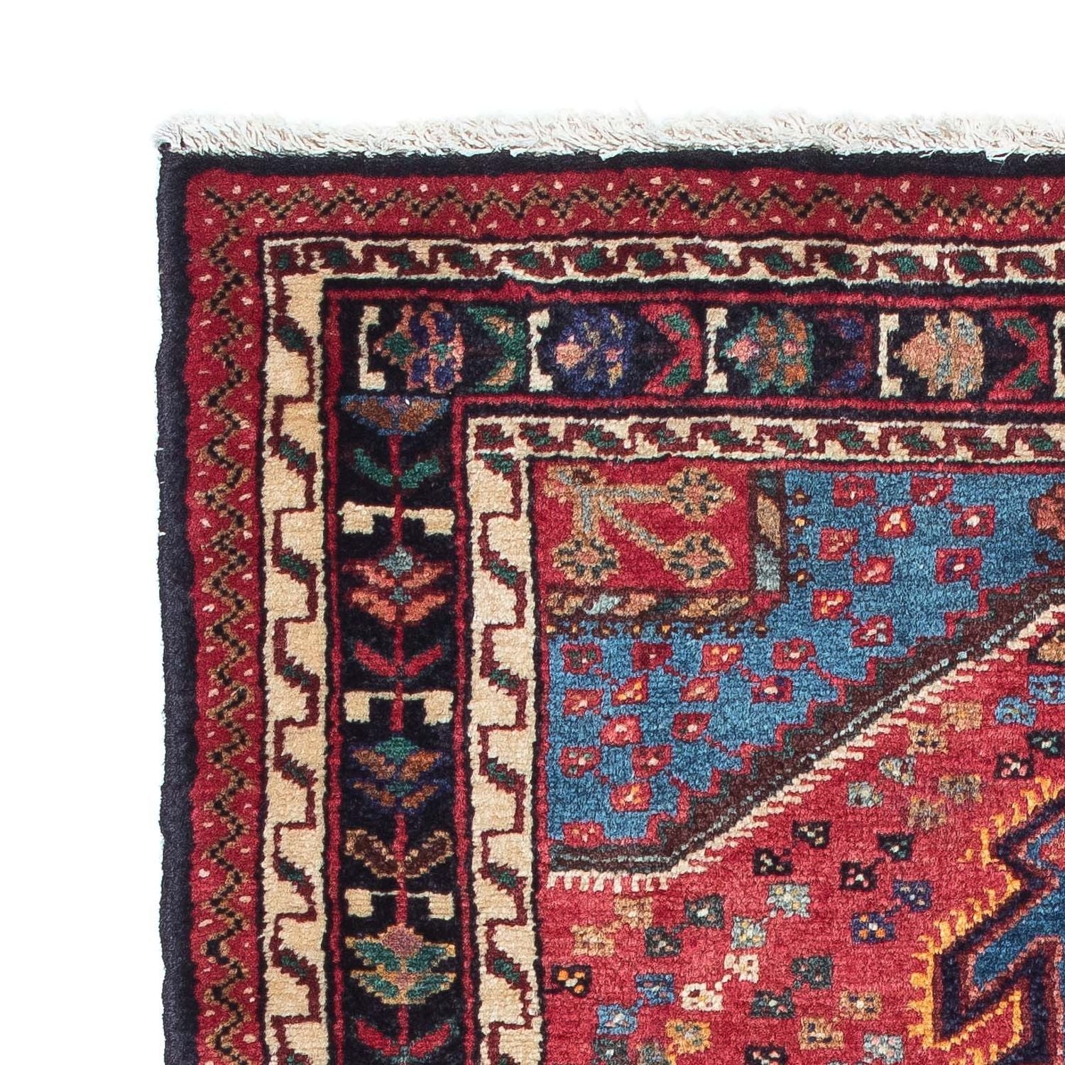 Alfombra persa - Nómada - 120 x 81 cm - azul