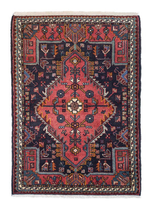 Alfombra persa - Nómada - 115 x 84 cm - azul oscuro