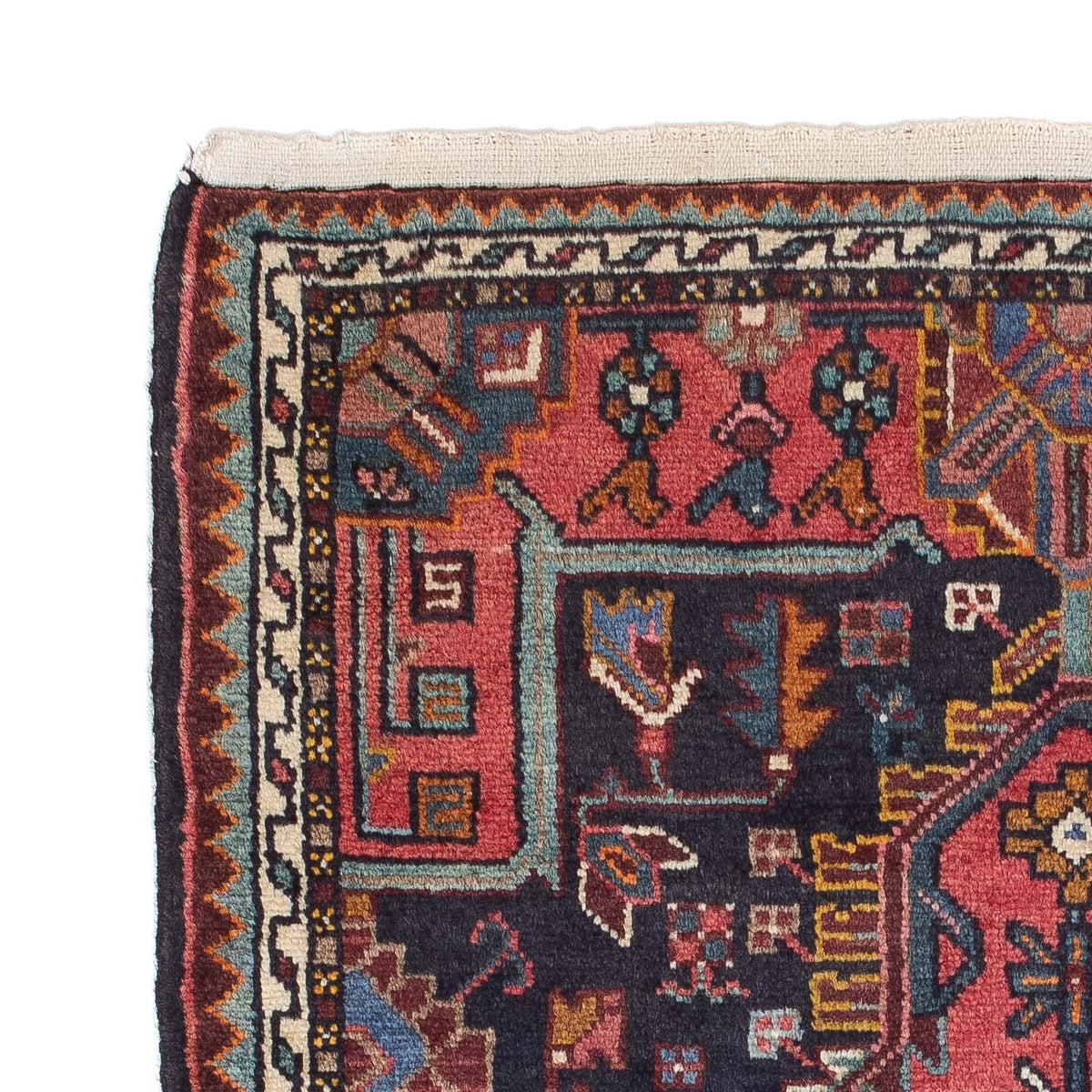 Alfombra persa - Nómada - 115 x 84 cm - azul oscuro