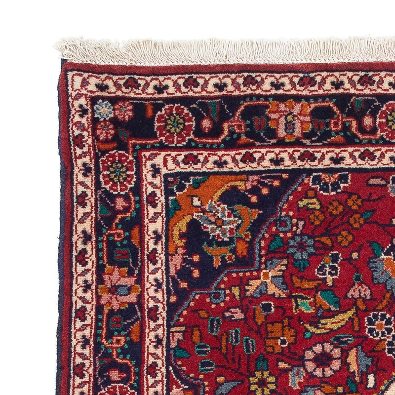 Alfombra persa - Nómada - 128 x 88 cm - rojo oscuro