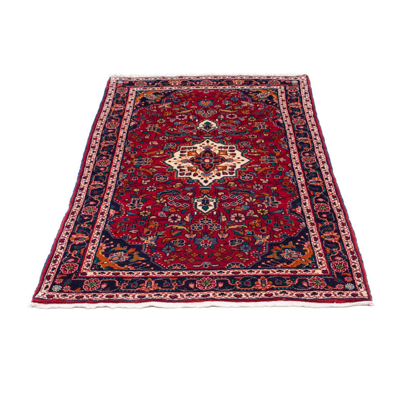 Alfombra persa - Nómada - 128 x 88 cm - rojo oscuro