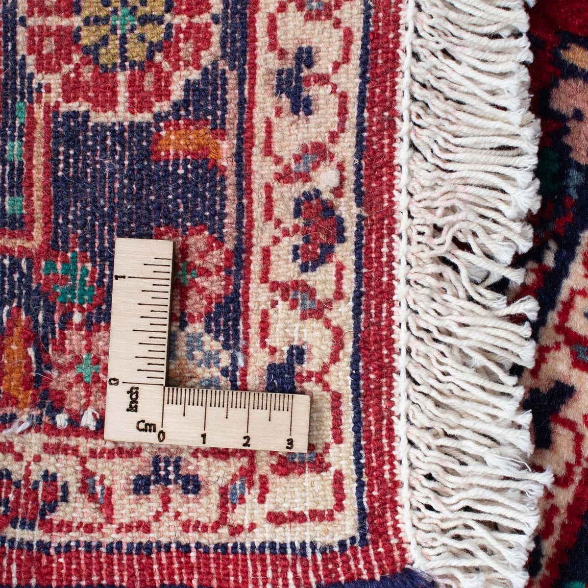 Alfombra persa - Nómada - 128 x 88 cm - rojo oscuro