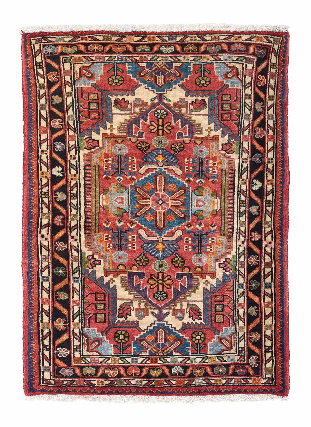 Alfombra persa - Nómada - 125 x 91 cm - rojo