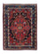 Alfombra persa - Nómada - 125 x 90 cm - rojo oscuro