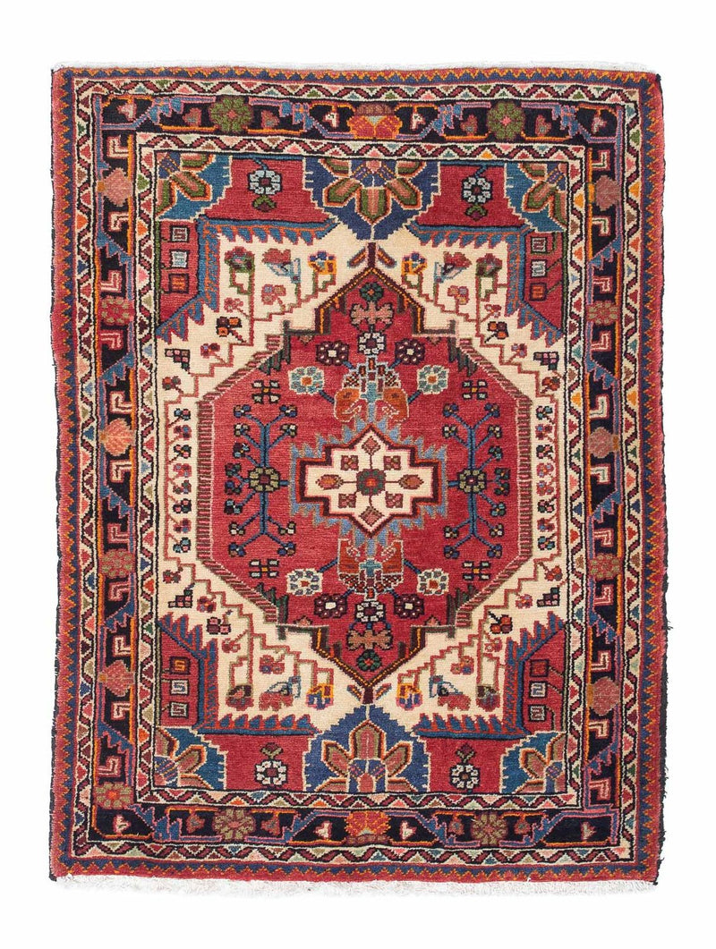 Alfombra persa - Nómada - 122 x 90 cm - rojo
