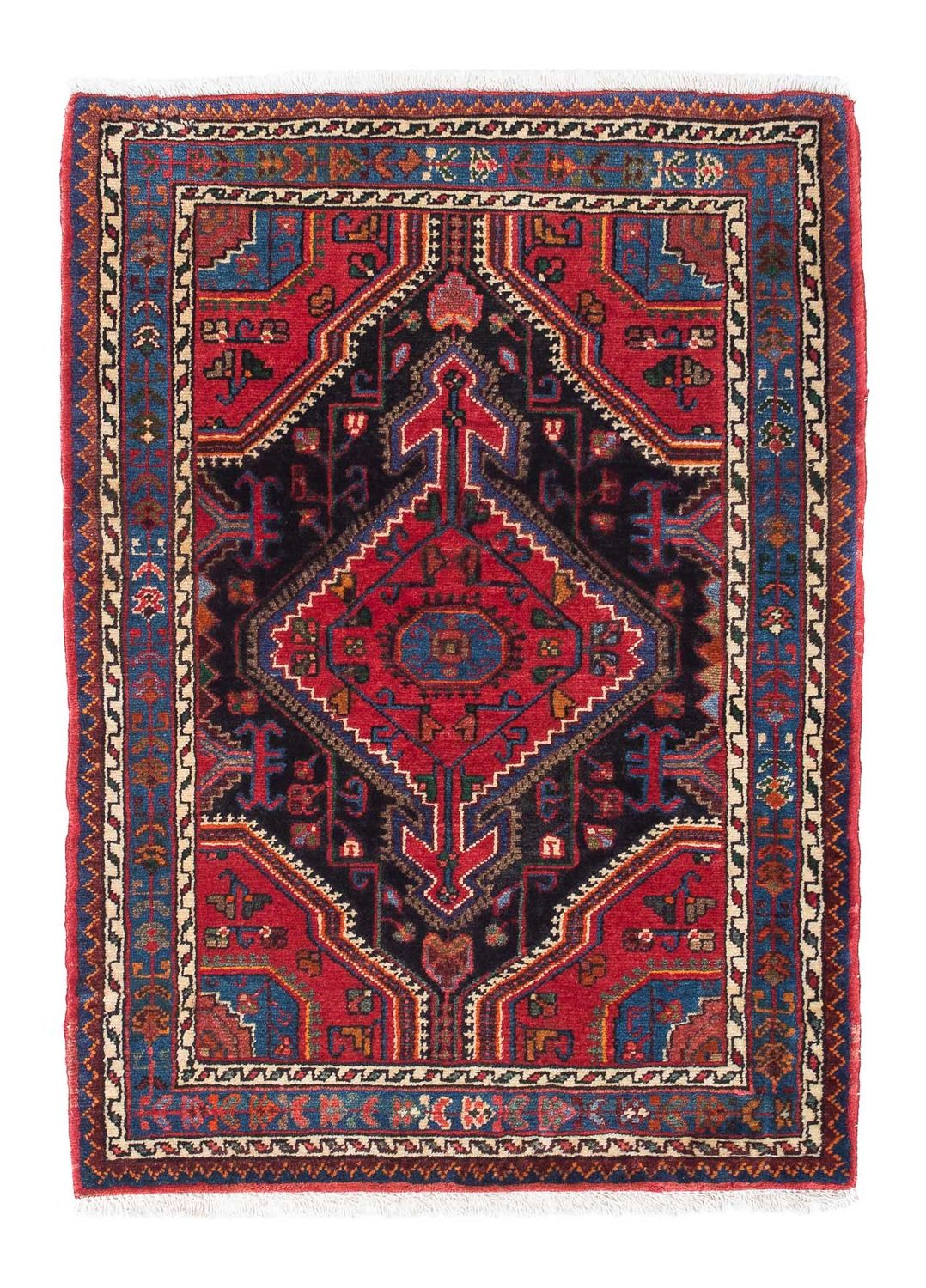 Alfombra persa - Nómada - 120 x 88 cm - rojo