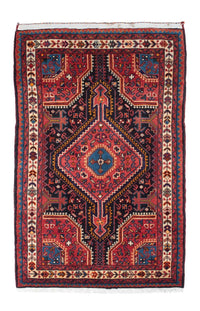 Alfombra persa - Nómada - 128 x 82 cm - azul oscuro