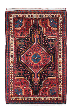 Alfombra persa - Nómada - 128 x 82 cm - azul oscuro
