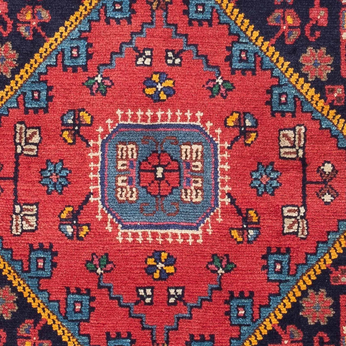 Alfombra persa - Nómada - 130 x 90 cm - rojo