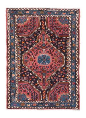 Alfombra persa - Nómada - 118 x 83 cm - azul oscuro