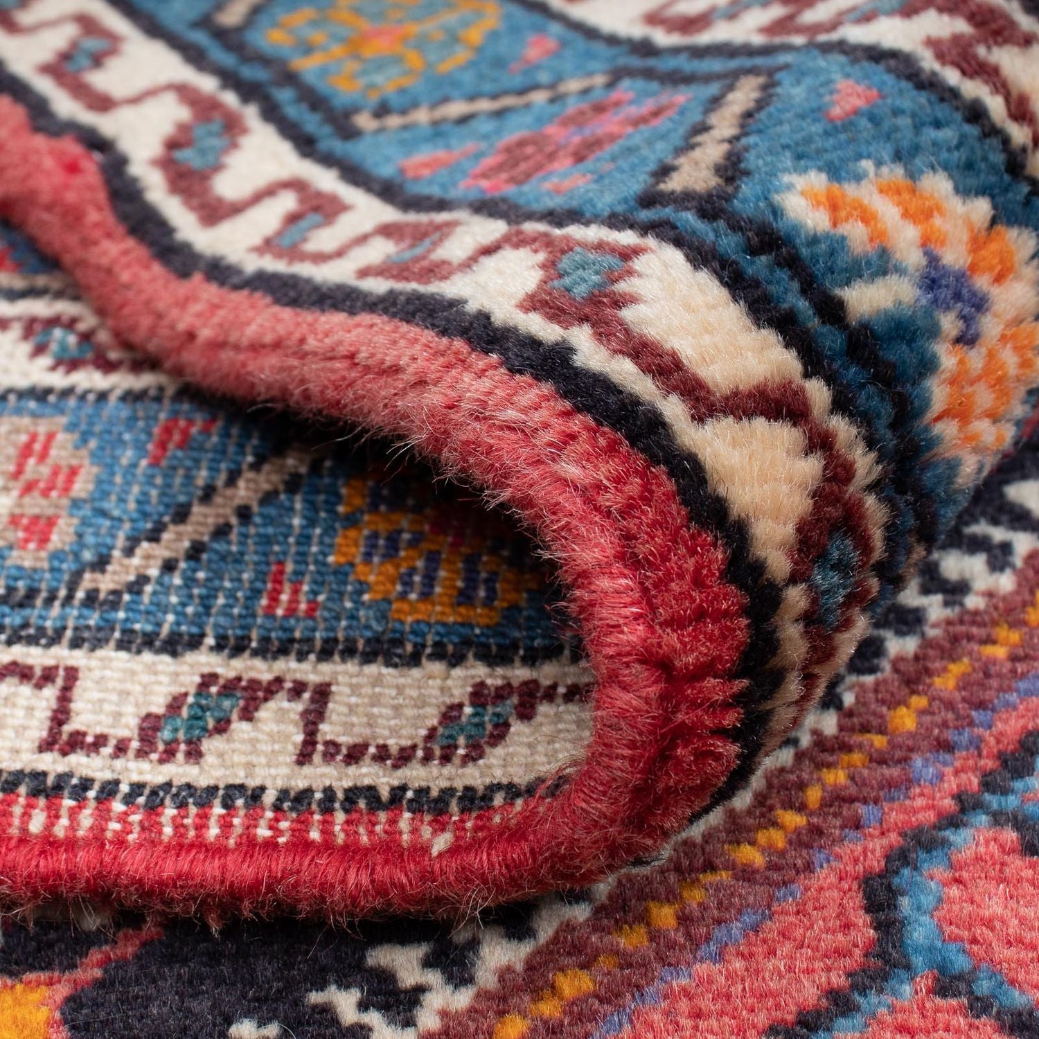 Alfombra persa - Nómada - 118 x 83 cm - azul oscuro