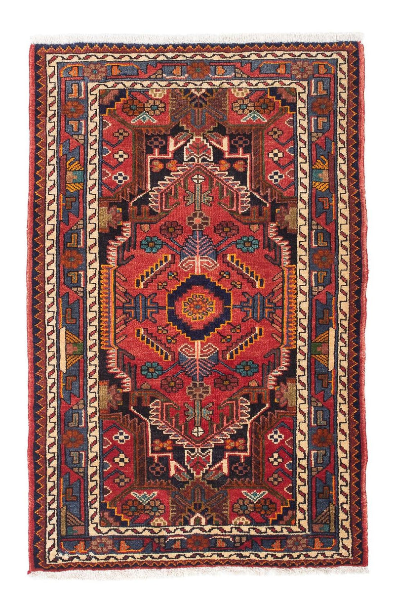 Alfombra persa - Nómada - 127 x 84 cm - rojo